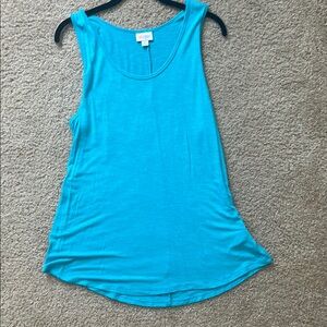 LuLaRoe Vibrant Blue Tank Top